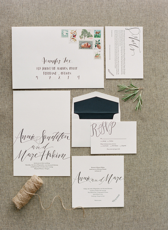 Paper Bloom, Portland Oregon Wedding Invitations